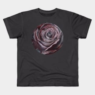 Ethereal Beauty Dark Rose Kids T-Shirt